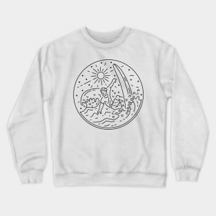 Surfing Paradise Crewneck Sweatshirt